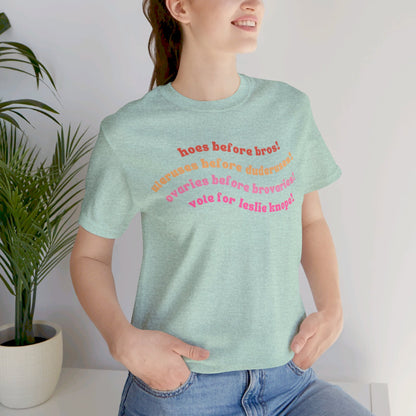 Hoes Before Bros - Parks and Rec T-shirt