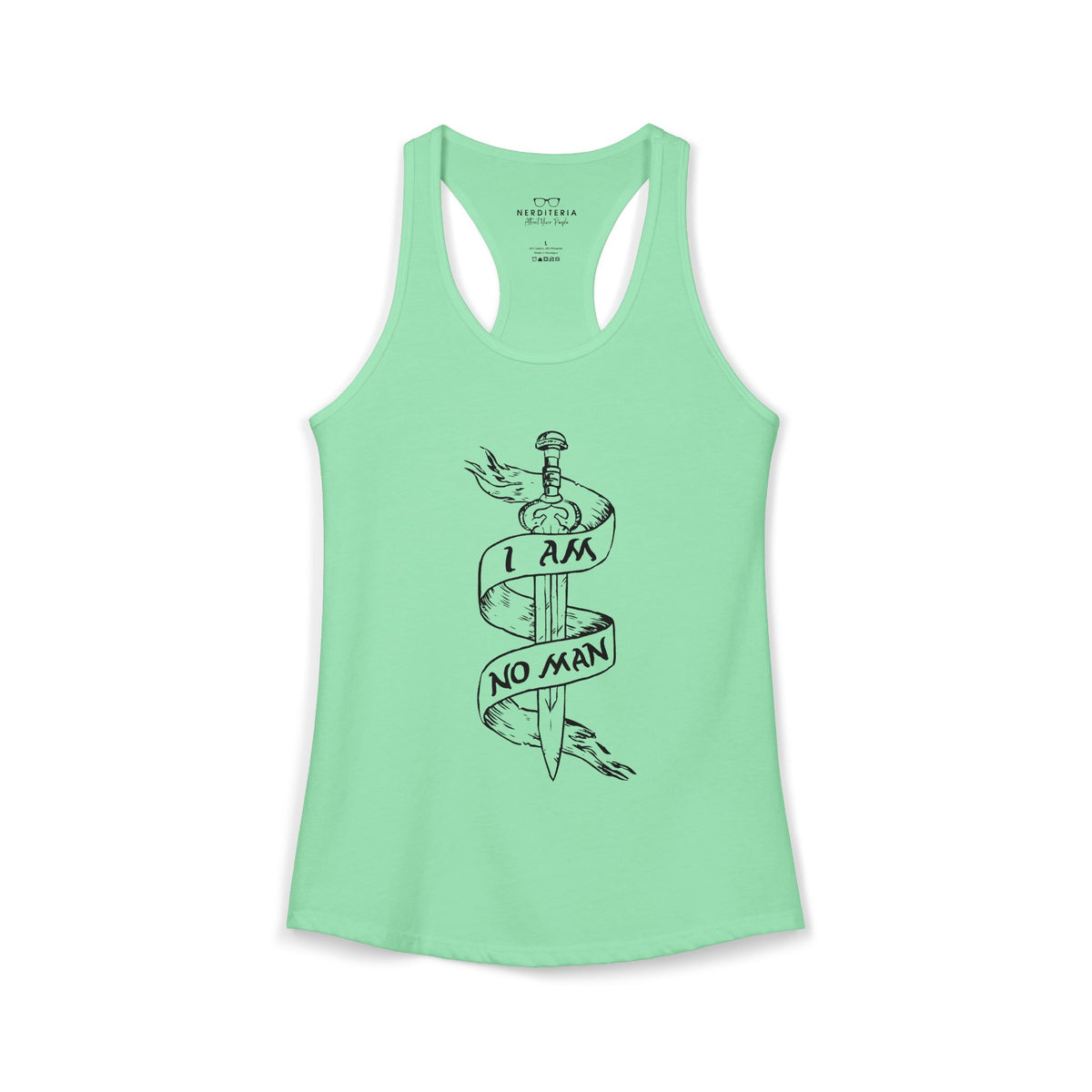 I Am No Man Women's Racerback Tank Top - Lord of the Rings