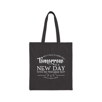 Tomorrow Is a New Day Canvas Tote Bag - Anne of Green Gables