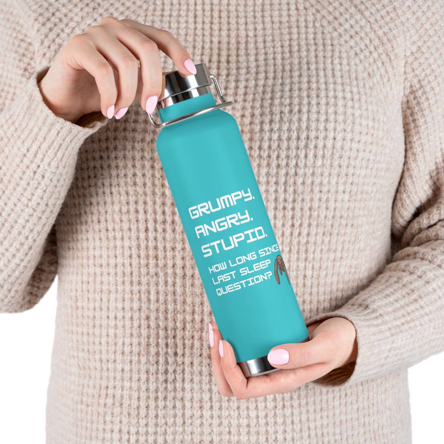 Grumpy Angry Stupid - Project Hail Mary Copper Vacuum Insulated Bottle