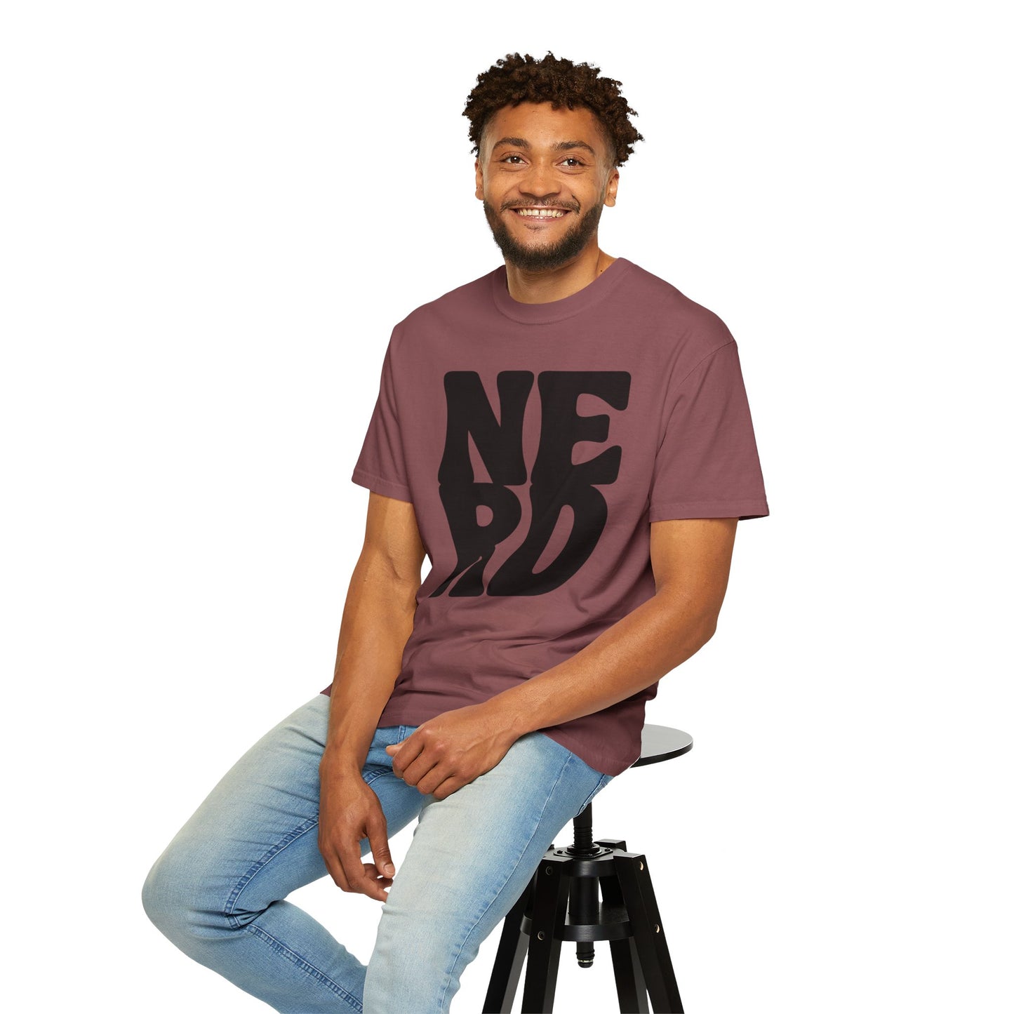 Block Letters Nerd T-shirt - Unisex Fit