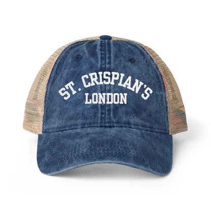 St. Crispian's Women's Washed Mesh-Back Cap - Emma M Lion Hat