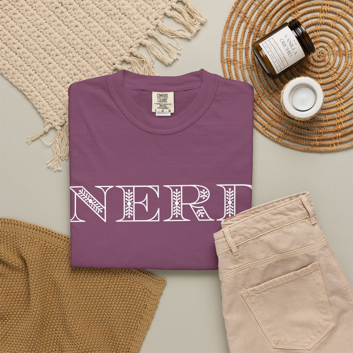 Floral Oversized Nerd T-shirt