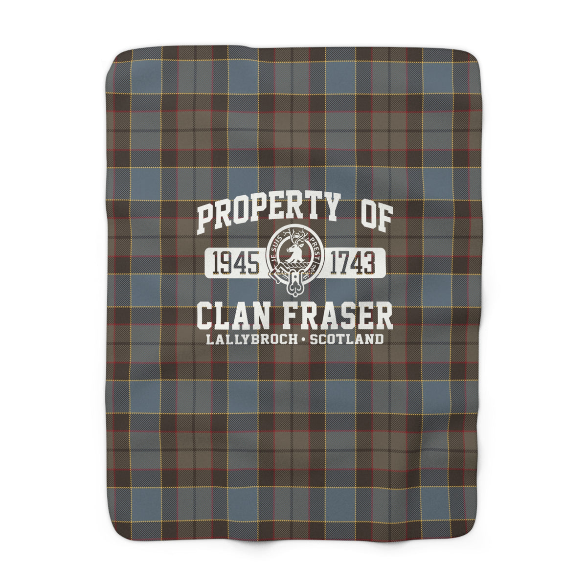 Property of Clan Fraser Sherpa Fleece Blanket - Outlander
