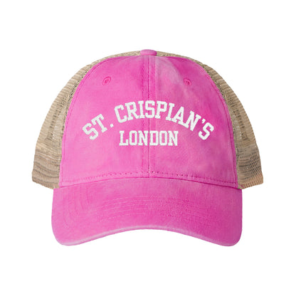 St. Crispian's Women's Washed Mesh-Back Cap - Emma M Lion Hat