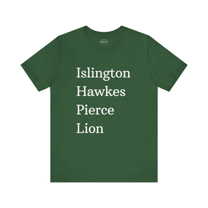 Islington Hawkes Pierce Lion (no &) Bella Canvas - Emma M Lion Shirt