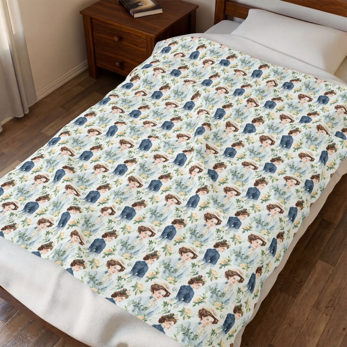 Velveteen Plush - Emma M Lion Throw Blanket