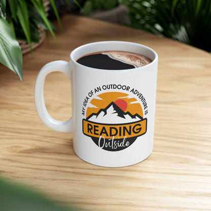 Reading Outside - Book Lovers Coffee Mug