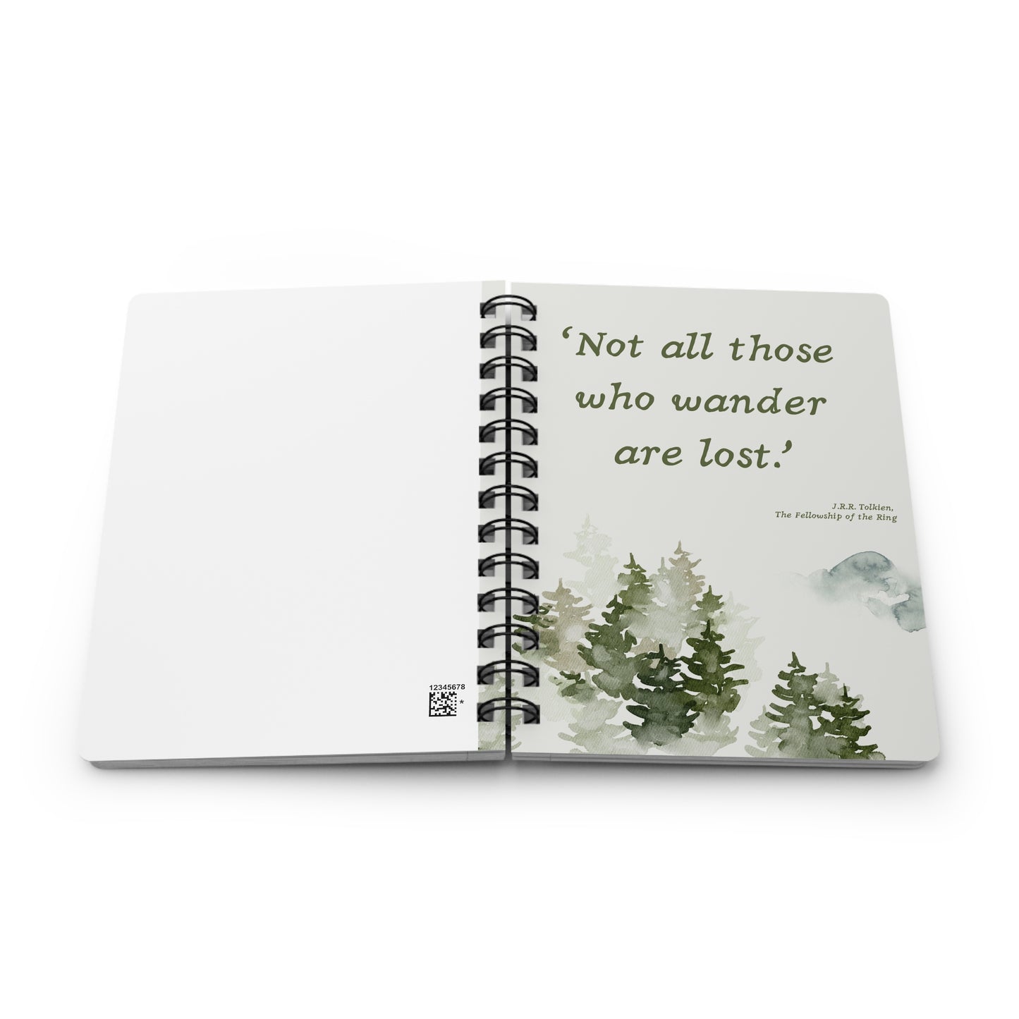 Not All Who Wander Are Lost Tolkien Quote - Lord of the Rings Spiral Notebook