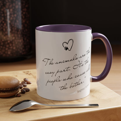 Animals Are The Easy Part - All Creatures Great and Small Coffee Mug