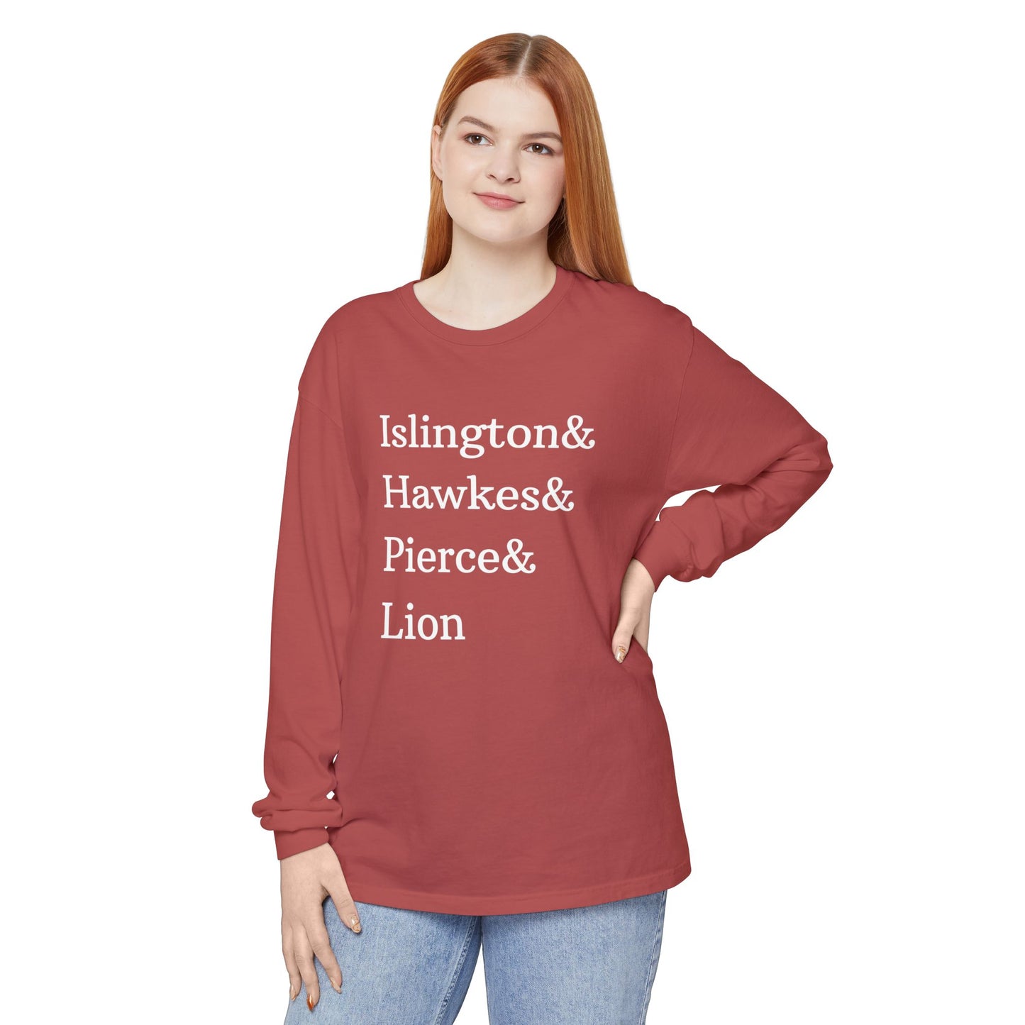 Emma M Lion Character Names - Long Sleeve T-Shirt