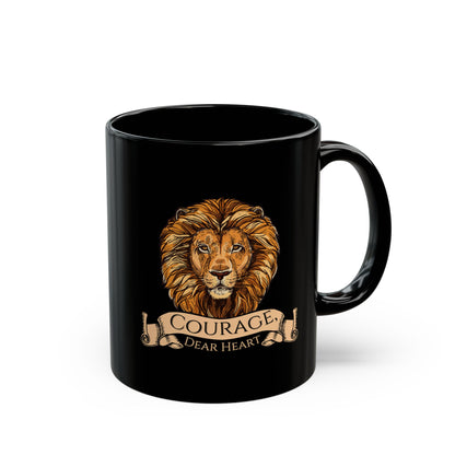 Aslan Courage Dear Heart - Chronicles of Narnia Coffee Mug