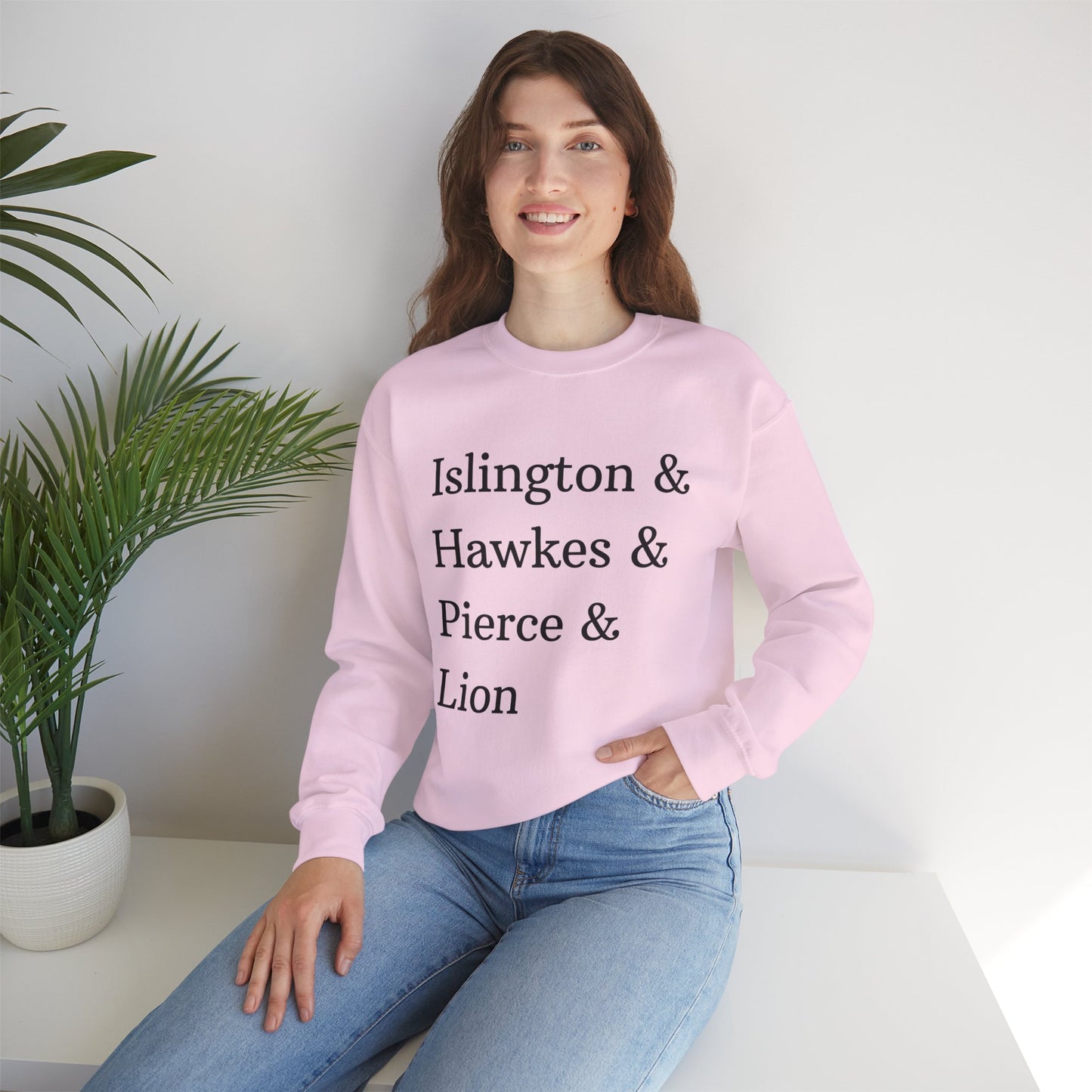 Emma M Lion Character Names Sweatshirt - Book Lovers