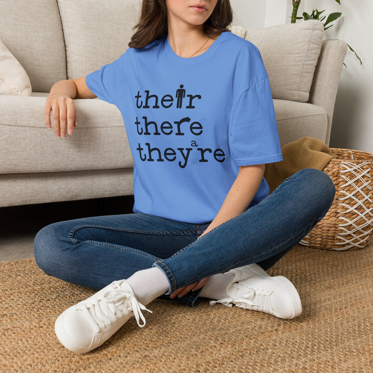 Their, There, They're Softstyle T-Shirt - Nerd Stuff