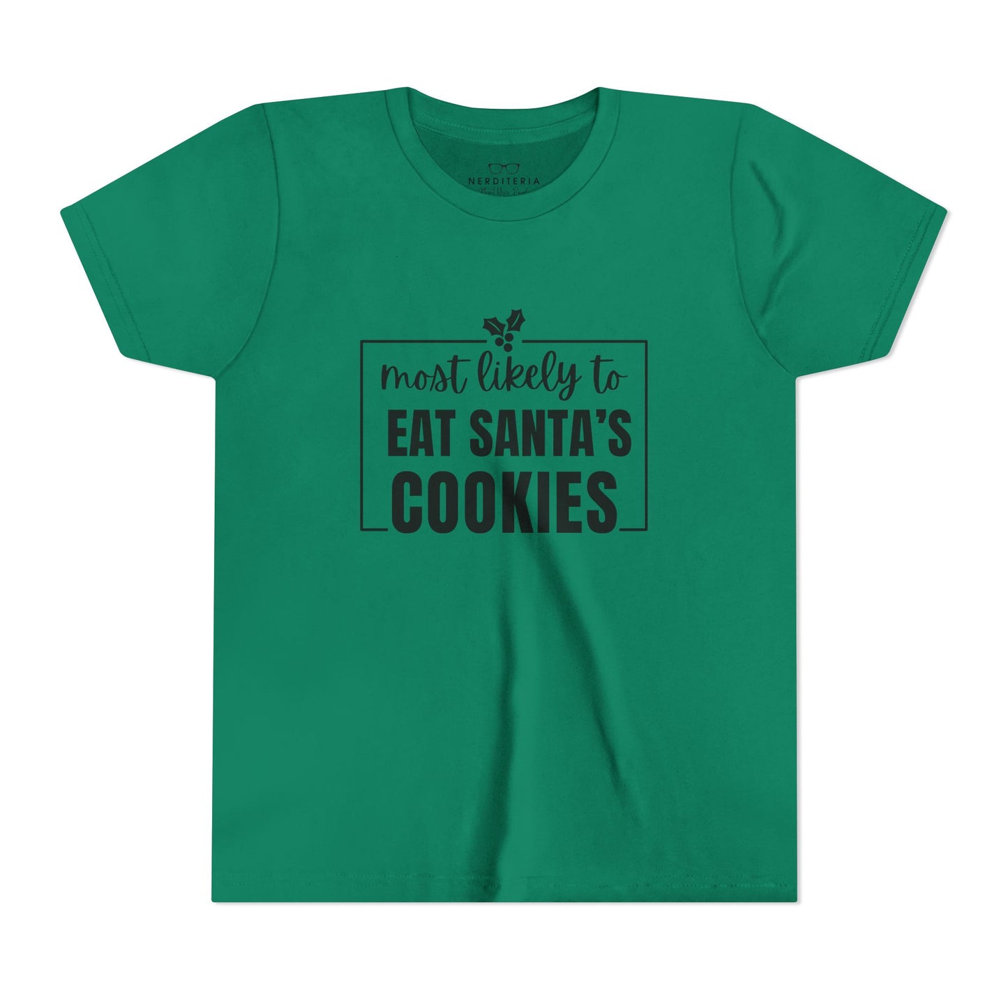 Most Likely to Eat Santa's Cookies - Kids Holiday T-Shirt