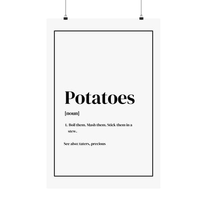 Potatoes Definition - Lord of the Rings Poster