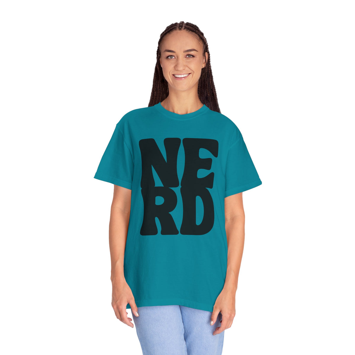 Block Letters Oversized Unisex - Nerd T-shirt