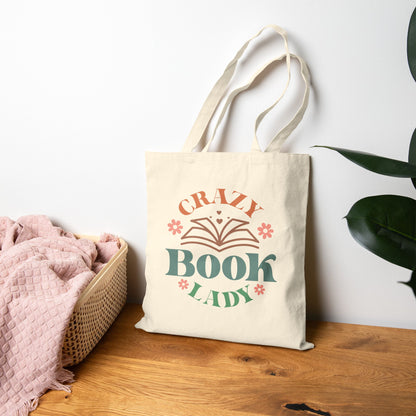 Crazy Book Lady Tote Bag - Book Lovers