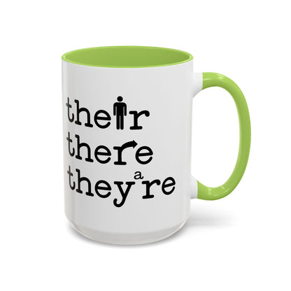 Their, There, They're Coffee Mug