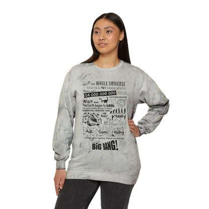 Big Bang Theory Theme Song Tie Dye Sweatshirt - Big Bang Theory