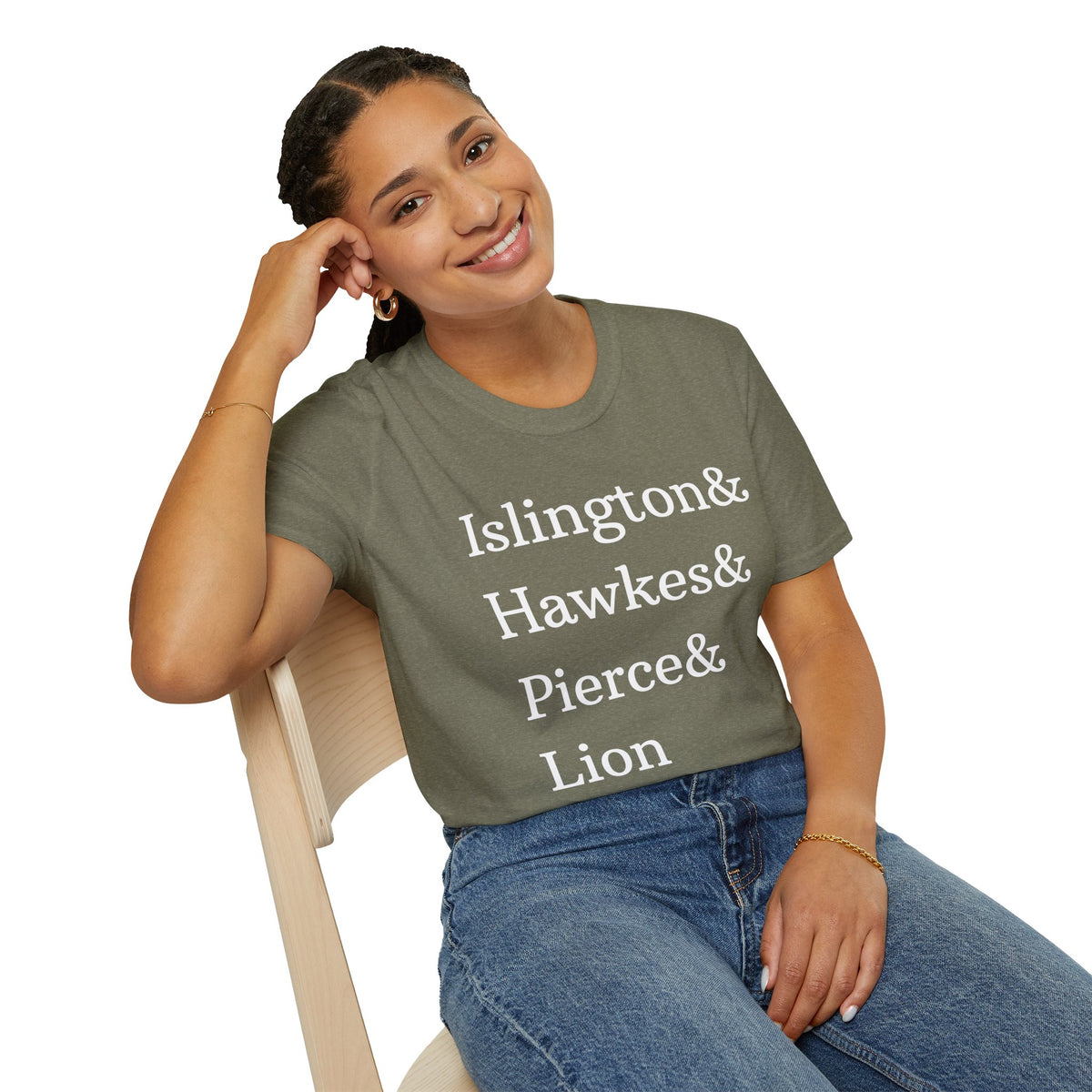 Emma M. Lion Character Names - Book Lovers Softstyle T-Shirt