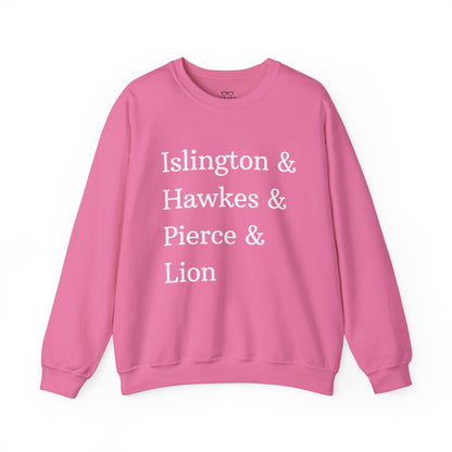 Emma M Lion Character Names Sweatshirt - Book Lovers