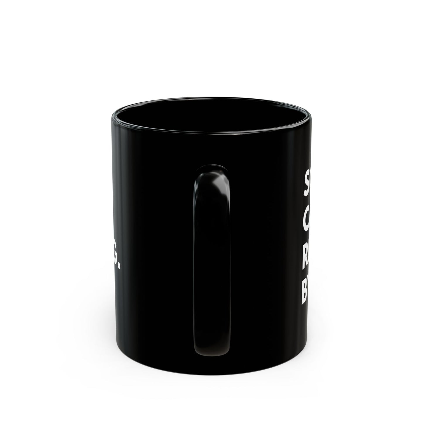 Sorry. Can't. Reading. Black Coffee Mug — Funny Book Lover Gift (11oz/15oz)