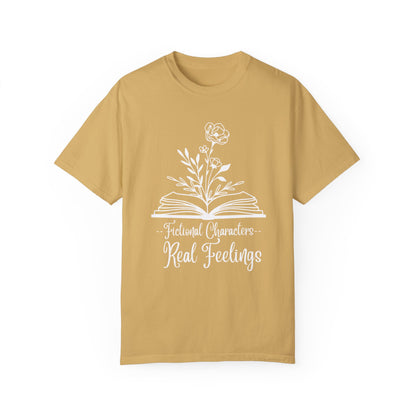 Fictional Characters Real Feelings T-shirt - Book Lovers