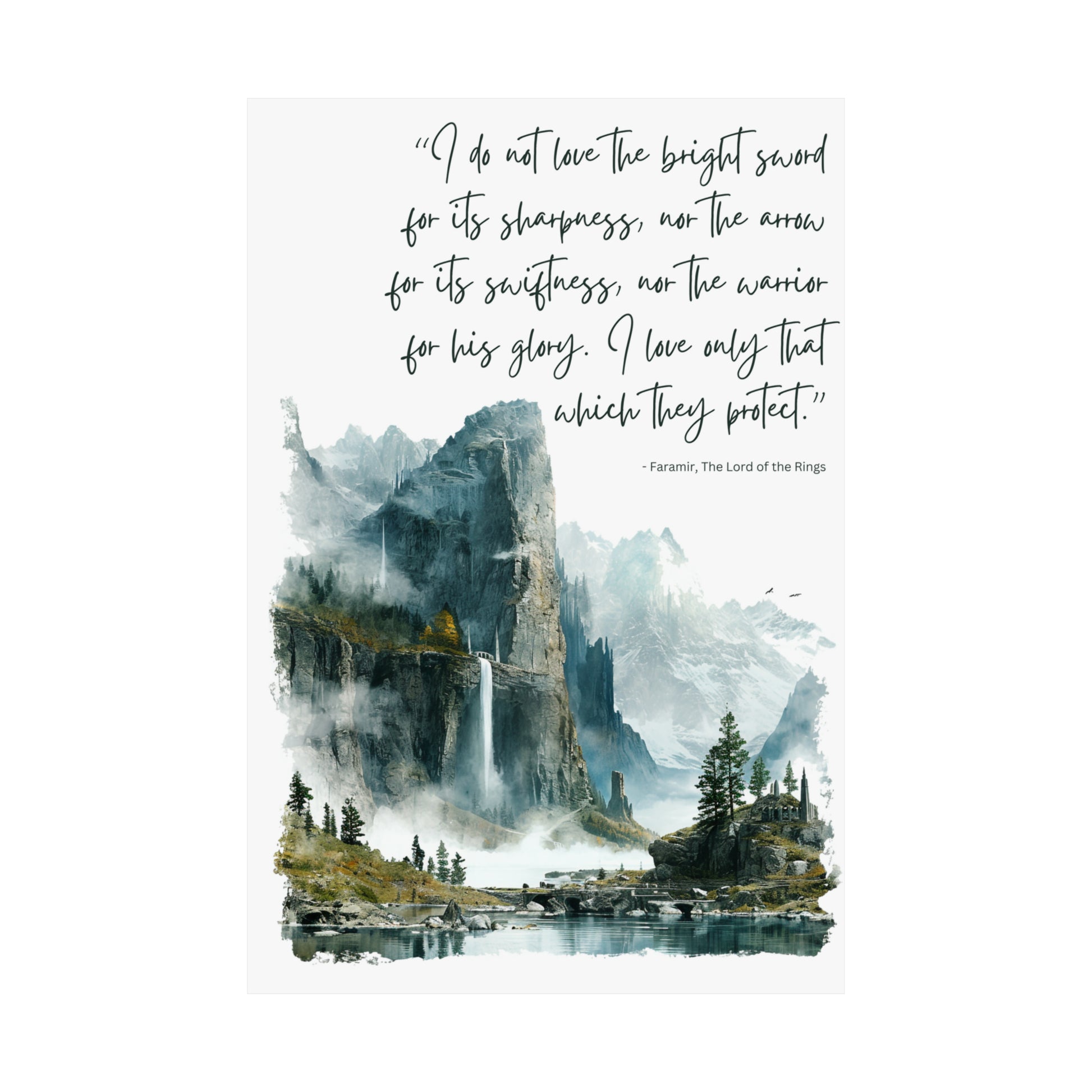 lord of the rings quote poster