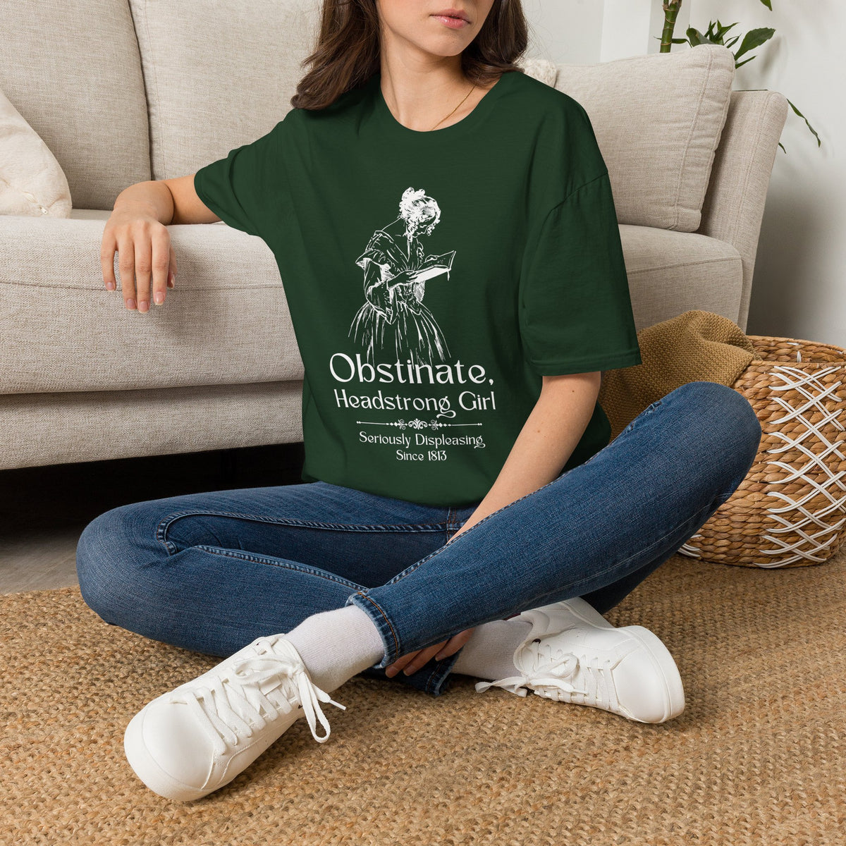 Obstinate Headstrong Girl - Jane Austen Quote Tee