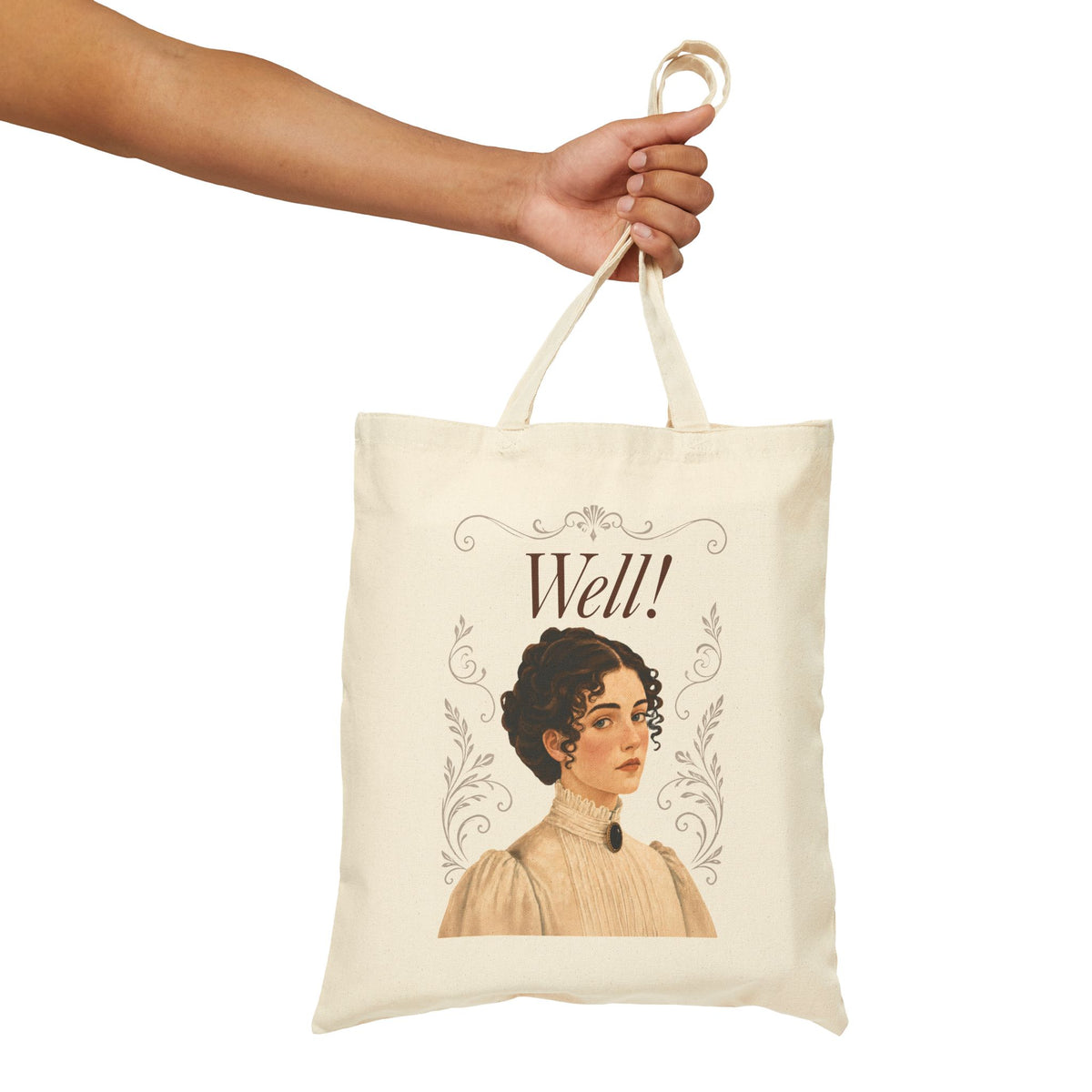 Well! - Emma M Lion Canvas Tote Bag