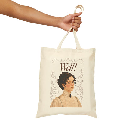 Well! - Emma M Lion Canvas Tote Bag