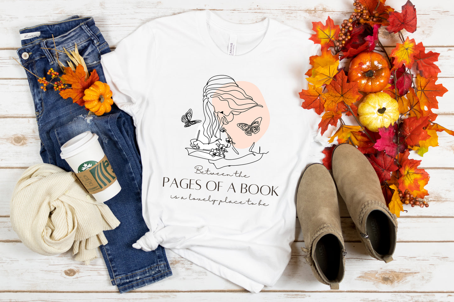 Between The Pages of a Book - Book Lovers T-Shirt