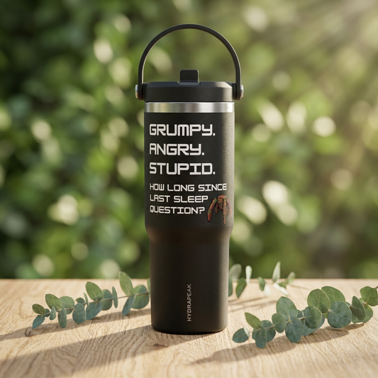 Grumpy. Angry. Stupid. - Project Hail Mary 32oz Insulated Travel Mug
