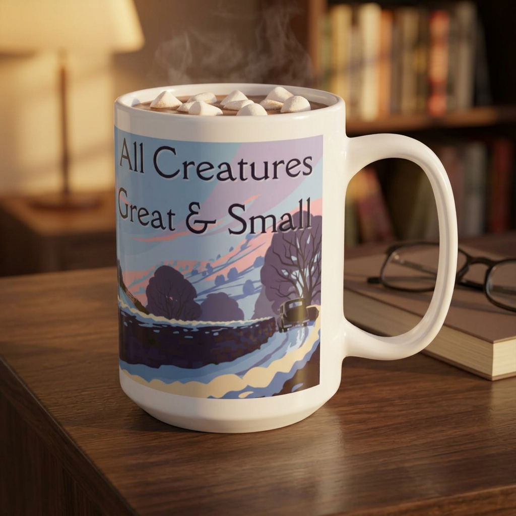 Winter Landscape - All Creatures Great and Small Coffee Mug