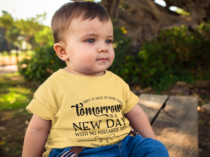 Tomorrow is a New Day - Anne of Green Gables Baby T-shirt