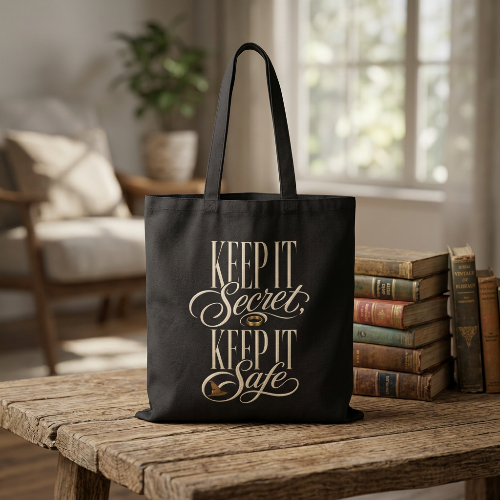 Keep It Secret, Keep It Safe - Lord of the Rings Canvas Tote Bag