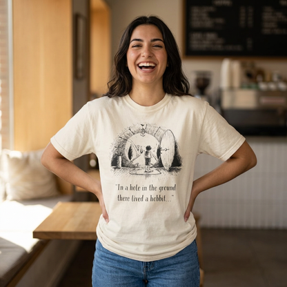 In a Hole in the Ground There Lived a Hobbit - The Lord of The Rings T-shirt
