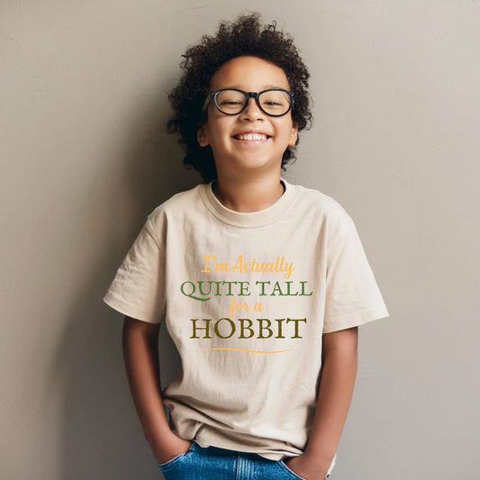 I'm Actually Quite Tall for a Hobbit - Lord of the Rings Kid's T-shirt