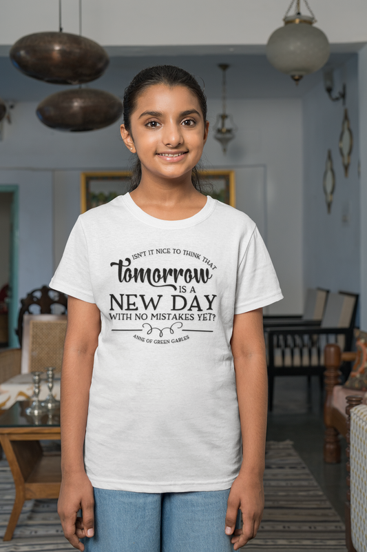 Tomorrow is a New Day - Anne of Green Gables Kids' T-Shirt
