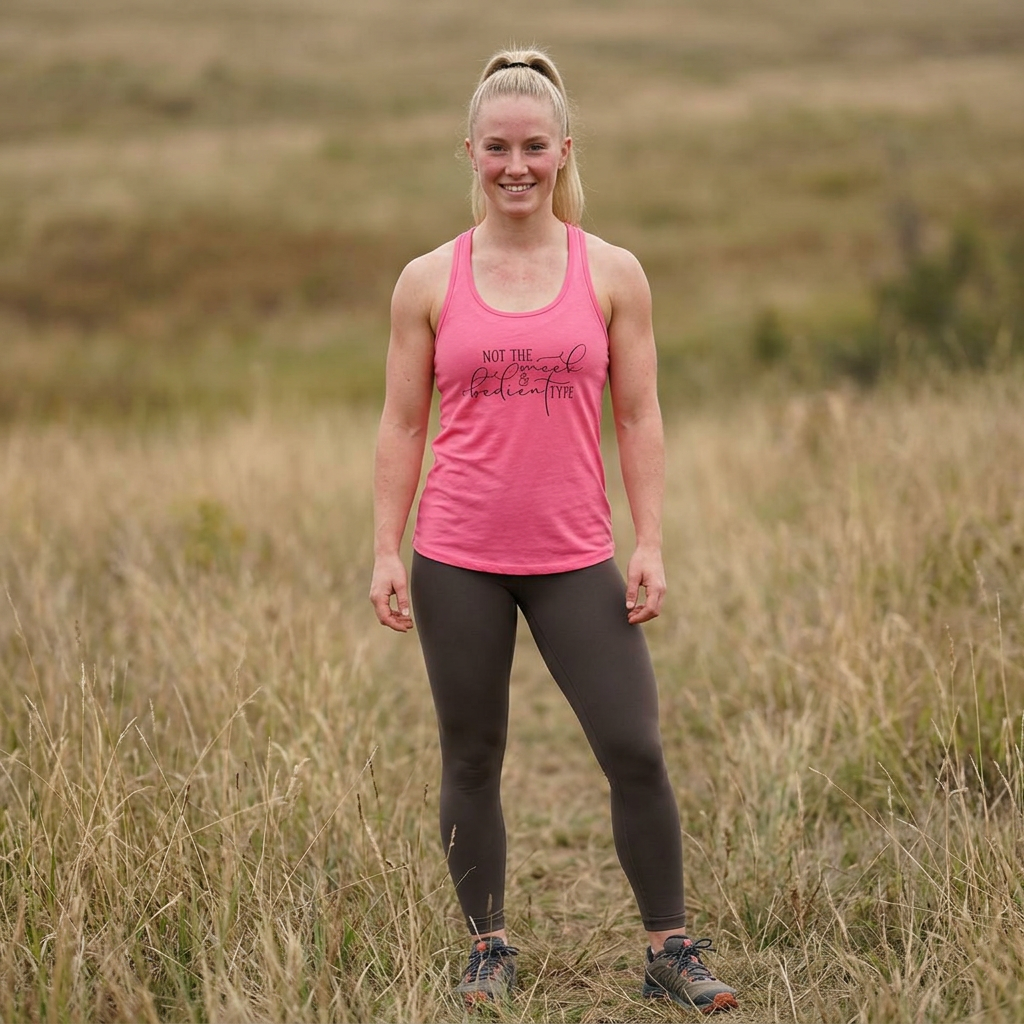 Not The Meek & Obedient Type - Outlander Racerback Tank Top