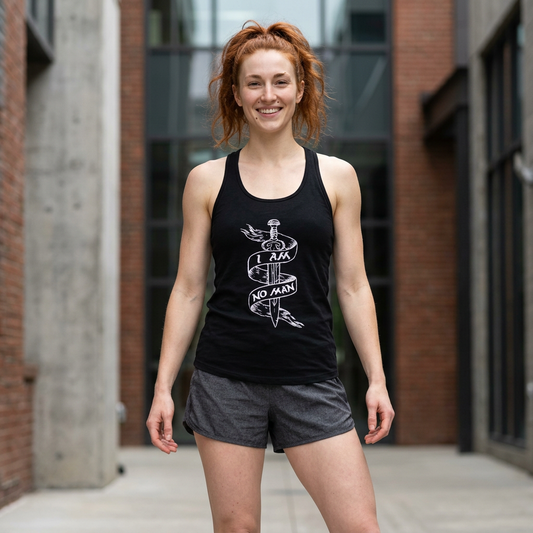 I Am No Man Women's Racerback Tank Top - Lord of the Rings
