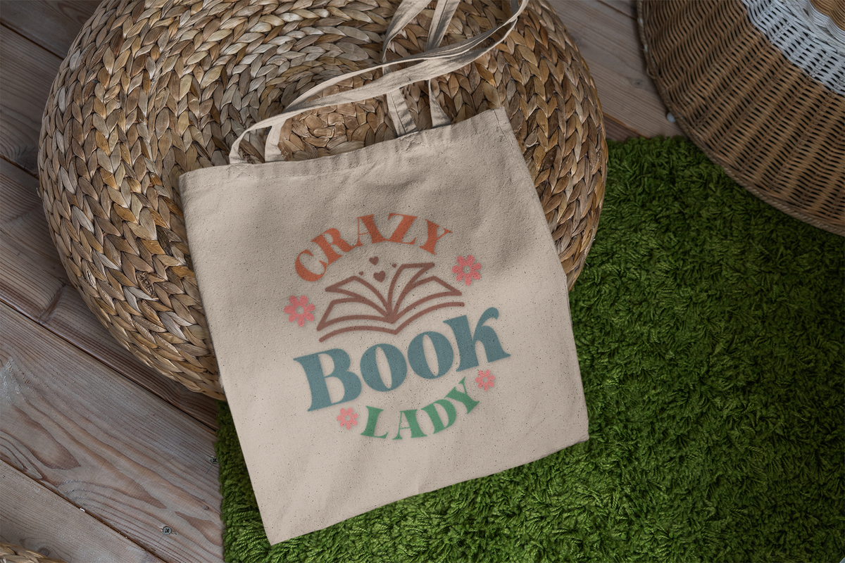Crazy Book Lady Tote Bag - Book Lovers