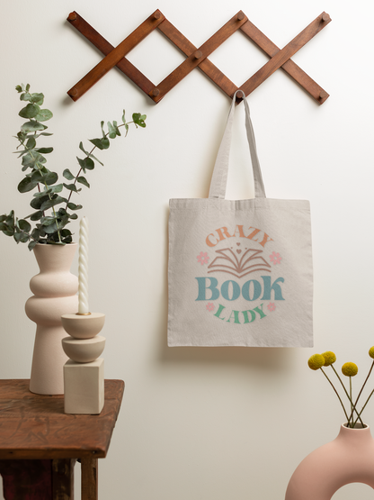 Crazy Book Lady Tote Bag - Book Lovers