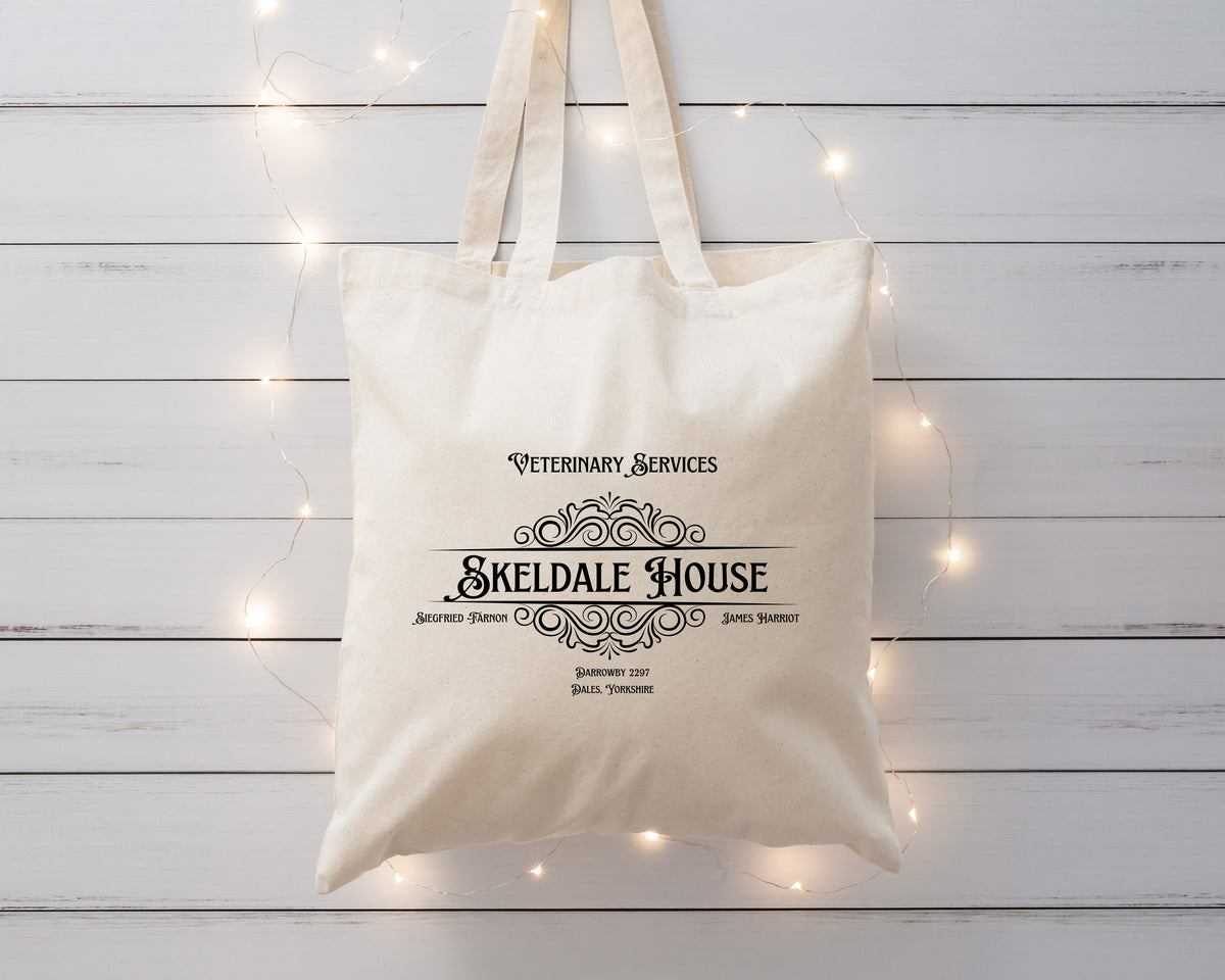 Skeldale House Canvas Tote Bag - All Creatures Great and Small