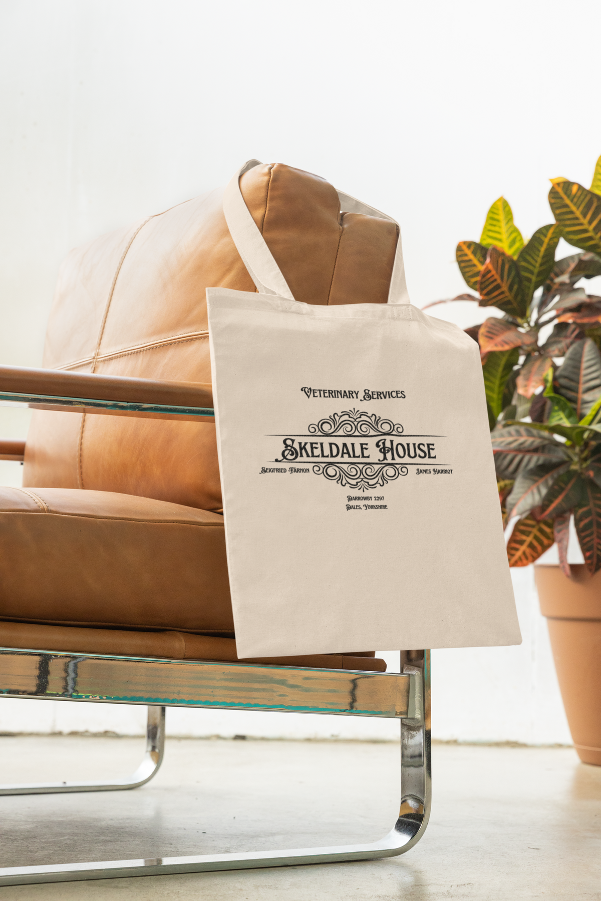 Skeldale House Canvas Tote Bag - All Creatures Great and Small