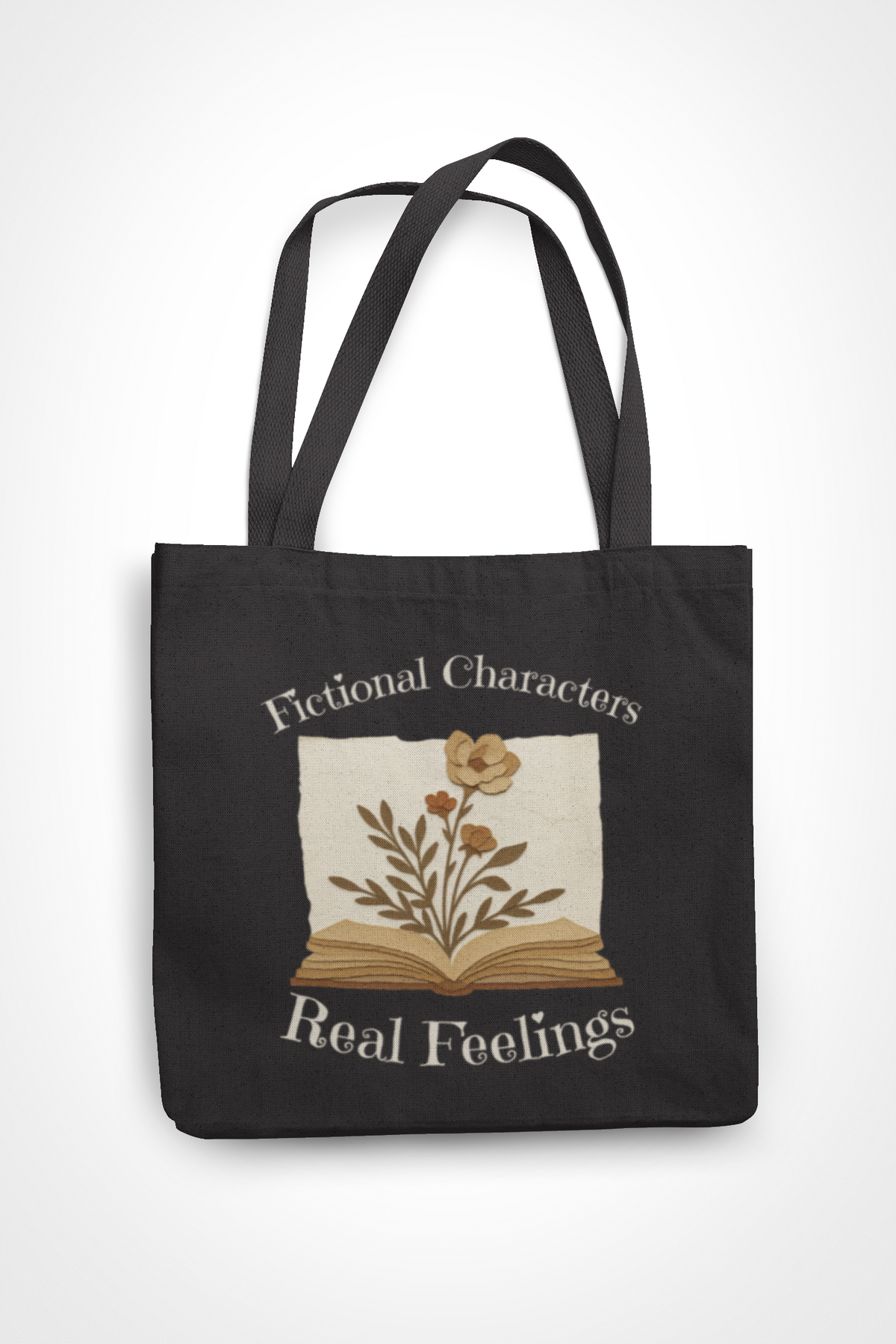 Fictional Characters Real Feelings Canvas Tote Bag