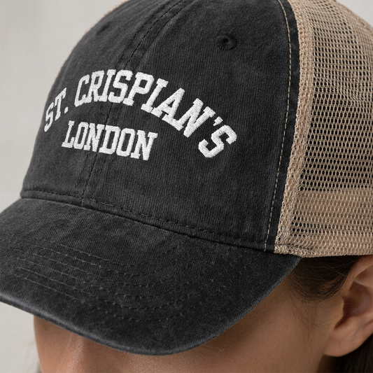 St. Crispian's Women's Washed Mesh-Back Cap - Emma M Lion Hat