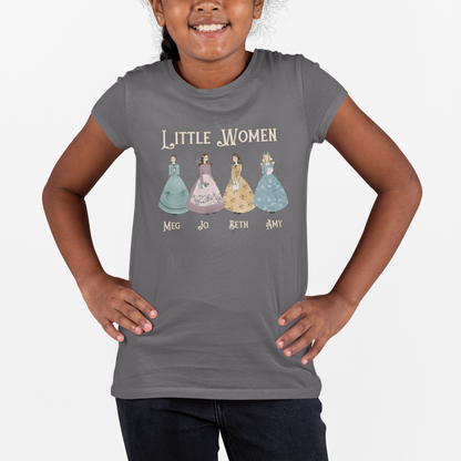 All Dressed Up - Little Women Kids' T-Shirt