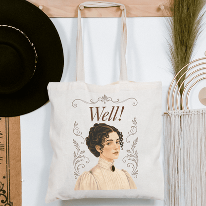 Well! - Emma M Lion Canvas Tote Bag